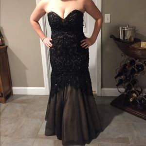 Cinderella Divine long black gown. NEW
